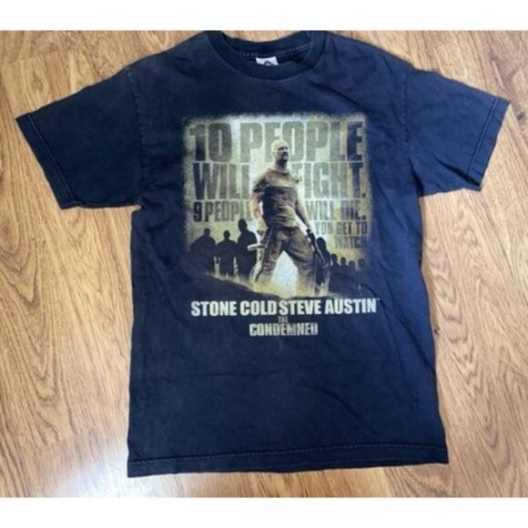 Chemise Vintage WWE – John Cena, Steve Austin – Ère Attitude – Taille L